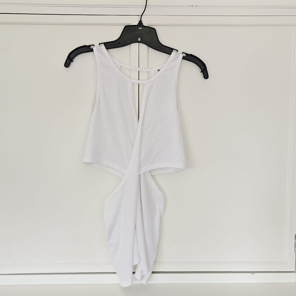 Fabletics White Cut Out Top